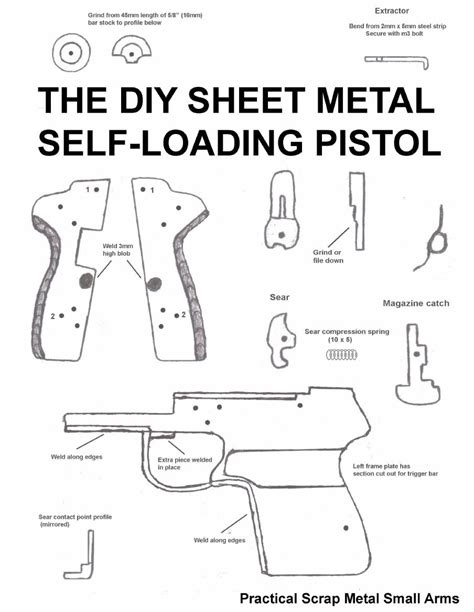 sheet metal handgun plans